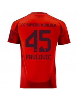 Bayern Munich Aleksandar Pavlovic #45 Domaci Dres 2024-25 Kratak Rukavima